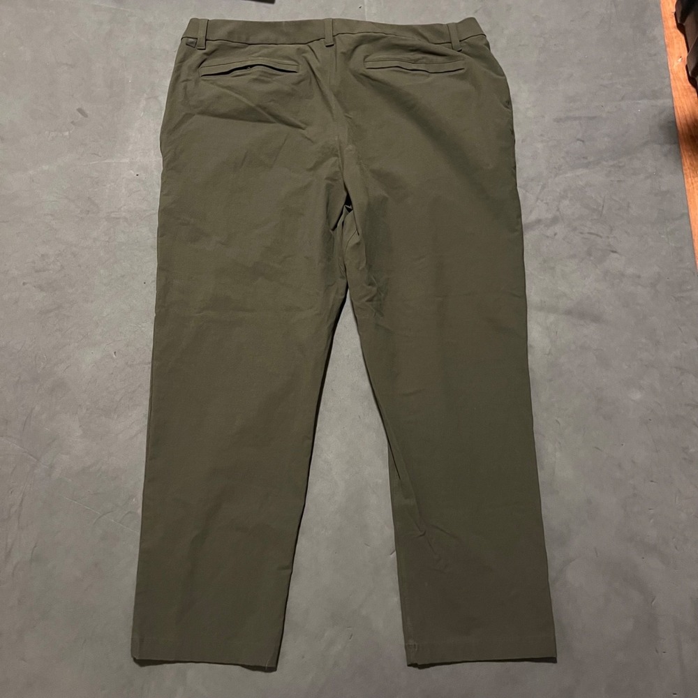 Lululemon ABC Classic-Fit Trouser Pants Stretch VersaTwill Dark Olive Men's 40 - Picture 3 of 8